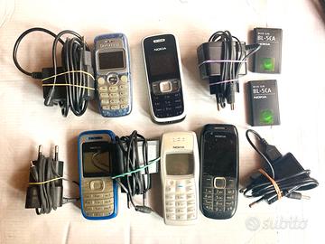 10 Nokia smarphone cellulari con carica batteria