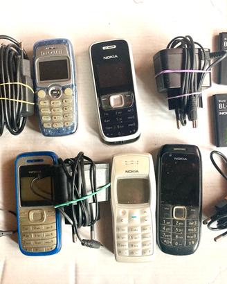 10 Nokia smarphone cellulari con carica batteria