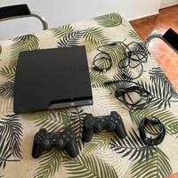 PlayStation 3 con cavi e 2 joystick