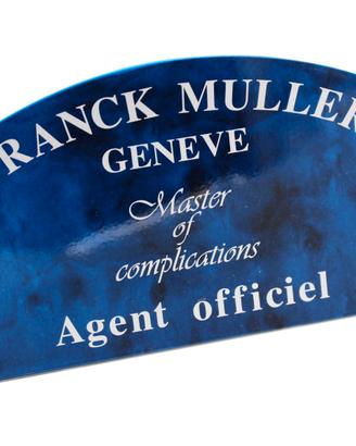 Franck Muller Targhetta Espositiva Rivenditore