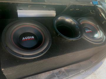 Subwoofer audiosystem+amplificatore