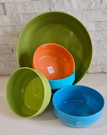 Set ciotole in plastica dura! Made in Italy 