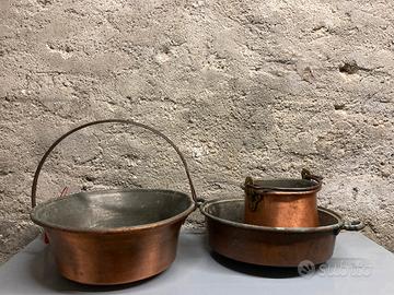 Rame paiolo e pentole