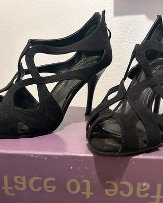 Sandali intreccio neri