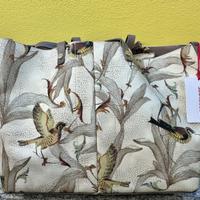 Shopping bag e pochette Eclipse Graffiti Avorio