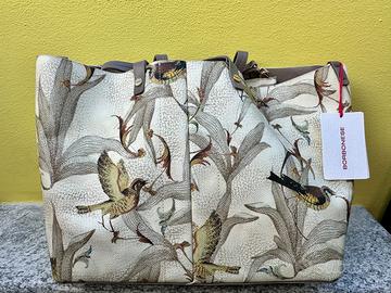 Shopping bag e pochette Eclipse Graffiti Avorio