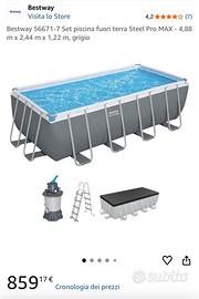 Piscina BestWay 6.40 x 2.74 x 1.32