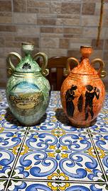 Coppia di Anfore In Ceramica Siciliana