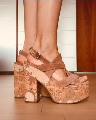 Sandalo con zeppa Twin Set