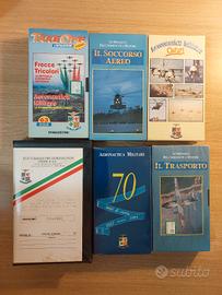 Lotto di 6 videocassette VHS a tema aeronautica 