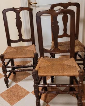 sedie antiche restaurate .una diversa