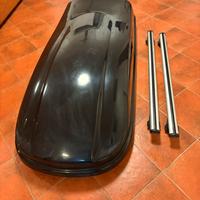 Box da tetto auto farad 480l completo di barre