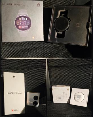 Huawei P50 Pocket + Watch 3 + Freebuds 4