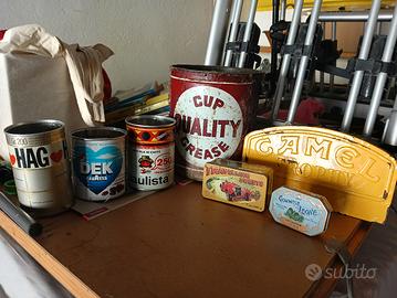 Barattoli e latta vintage