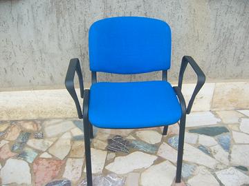 Sedie in tessuto blu “ nuove nuove !”