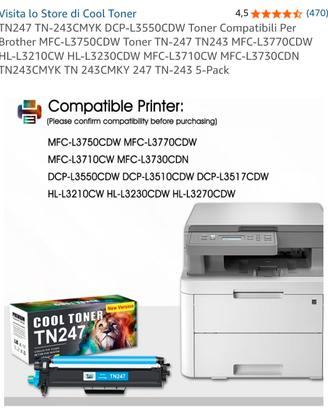 Toner compatibile per stampanti Brother 