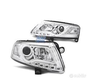 FARI XENON AUDI A6 4F 04-08 LUCE DIURNA REAL TUBE 