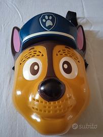 Paw Patrol "CHASE". Maschera in plastica rigida.