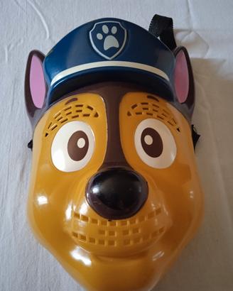 Paw Patrol "CHASE". Maschera in plastica rigida.
