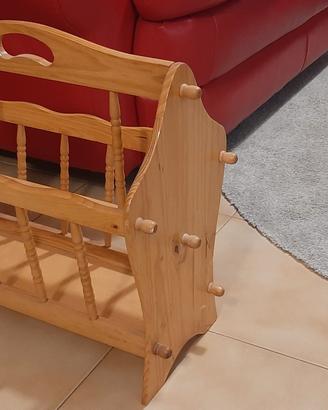 porta giornali in legno