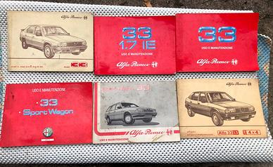 LIBRI USO MANUTENZIONE ALFA ROMEO 33