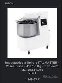 Impastatrice pizzeria