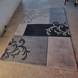 Tappeto Grande Moderno Grigio Nero 230x160cm