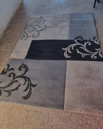 Tappeto Grande Moderno Grigio Nero 230x160cm