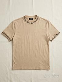 T-shirt marco homme beige con dettagli gotici M