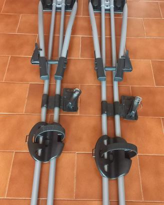 2 PORTA BICI da tetto THULE FREERIDE 532