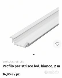 Profili in alluminio bianco con cover bianco
