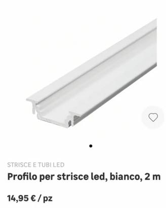 Profili in alluminio bianco con cover bianco