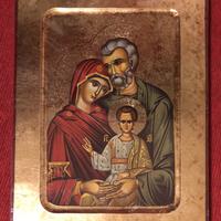 Icona su tavola di legno