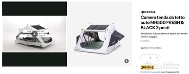 Camera tenda da tetto auto mh500 Fresh & Black