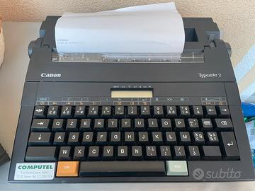 Macchina da scrivere cannon portatile