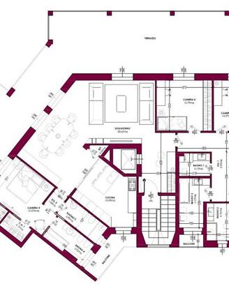 Attico / Mansarda di 235 m² con più di 5 locali a 