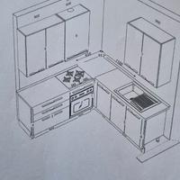 Cucina componibile come nuova