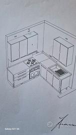 Cucina componibile come nuova