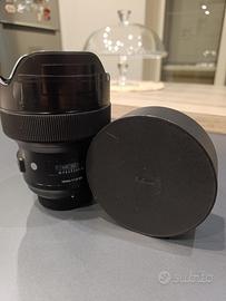Obiettivo Sigma art 14mm f1.8 attacco NIKON