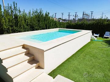 Piscina in kit Gioia 6x3 H 1,20 in acciaio