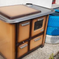 Piano Cucina a legna Stufa usata stile antico