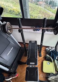 Paanca piana reclinabile e panca  addominali ab