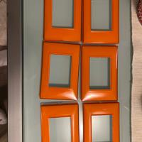 Placche Vimar plana reflex arancione