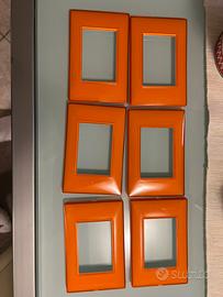 Placche Vimar plana reflex arancione