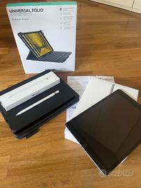 iPad 9 gen + Apple Pencil + Tastiera Logitech