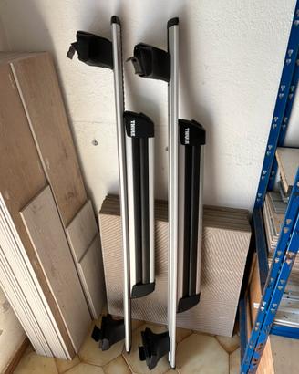 Barre portatutto THULE con portasci e attacchi