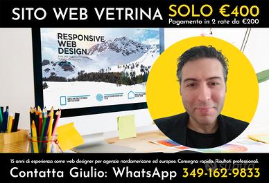 Sviluppo Sito Web Vetrina Professionale 400 euro