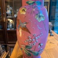 Vaso Liberty francese in opaline rosa