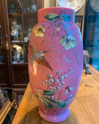 Vaso Liberty francese in opaline rosa