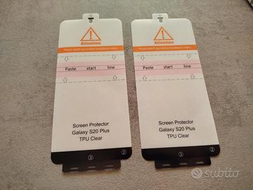 Samsung S20+ schermi protettivi e cover